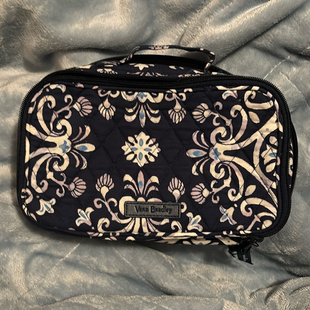 Vera Bradley Blush & Brush cosmetic make up case